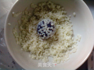 香软甜糯*紫薯糯米糍的做法步骤：5