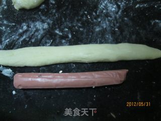 肠仔包的做法步骤：9