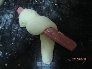 肠仔包的做法步骤：10