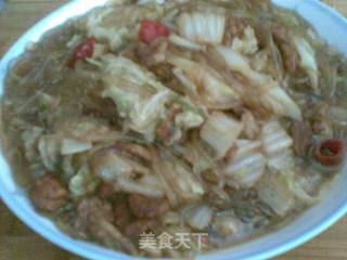 白菜猪肉粉条的做法步骤：6