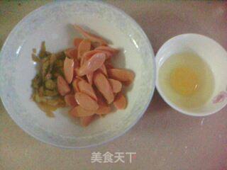 火腿蛋花烫的做法步骤：1