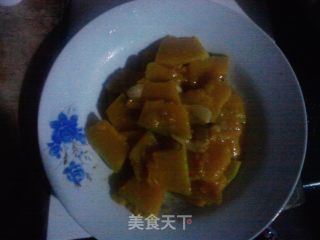 高汤焖南瓜的做法步骤：7