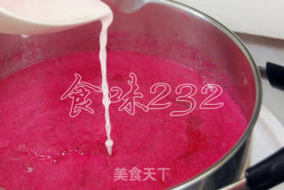 红火龙果冰棍的做法步骤：5