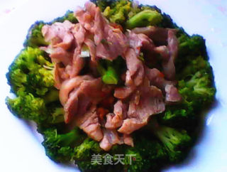 西兰花炒肉片的做法步骤：13