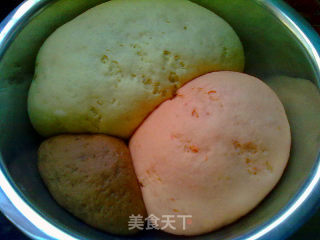 酒酿果酱花色馒头的制作过程的做法步骤：10
