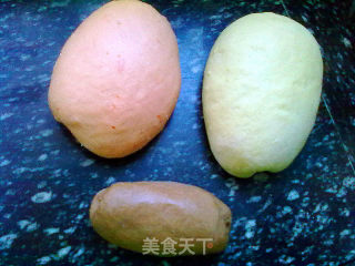 酒酿果酱花色馒头的制作过程的做法步骤：11