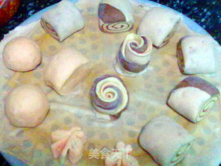 酒酿果酱花色馒头的制作过程的做法步骤：22