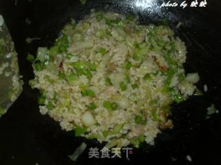 豆角包菜肉丝炒饭的做法步骤：11