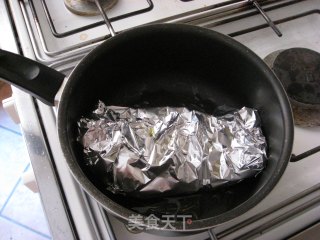 锡箔煎三文鱼的做法步骤：5