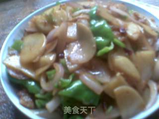 洋葱土豆片炒肉片的做法步骤：6