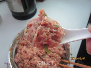 青菜蒸肉丸的做法步骤：7