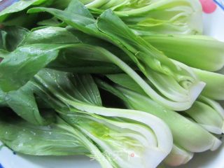 香菇快炒青菜的做法步骤：3