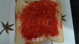 微波吐司披萨的做法步骤：5