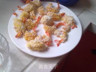 炸虾球的做法步骤：4