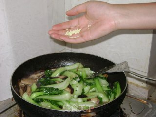 蚝油香菇油菜的做法步骤：8
