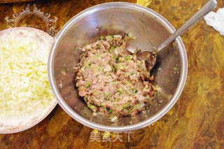 韭黄白菜猪肉饺的做法步骤：3