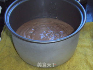 巧克力白芝麻蛋糕——电饭锅做的做法步骤：14