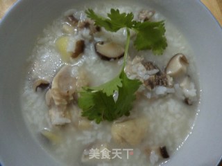 爽滑香菇鸡肉粥的做法步骤：5