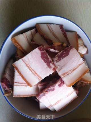 腊肉炒腌萝卜的做法步骤：6