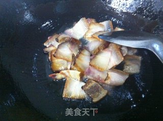 腊肉炒腌萝卜的做法步骤：7