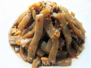 酸菜炒魔芋的做法步骤：6