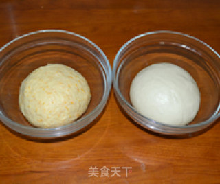 南瓜双色馒头的做法步骤：1