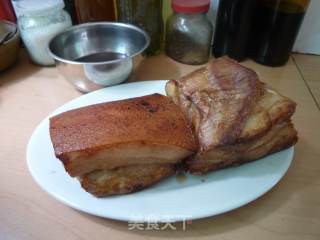 苦瓜炒肉脯的做法步骤：1