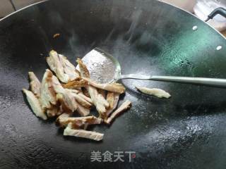 苦瓜炒肉脯的做法步骤：4