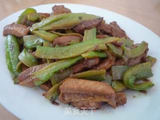 苦瓜炒肉脯的做法步骤：11