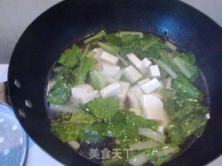 小白菜豆腐汤（家常口）的做法步骤：7