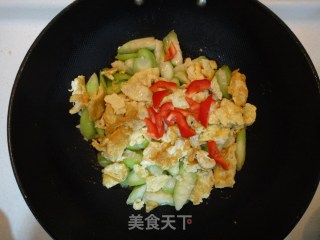 丝瓜炒鸡蛋的做法步骤：5