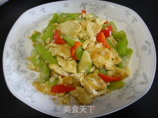 丝瓜炒鸡蛋的做法步骤：6