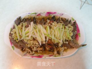 蒜蓉鱼翅蒸大虾的做法步骤：10