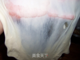 巧用窍门轻松手工揉面---桑葚果酱辫子面包的做法步骤：5