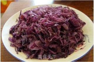 简单美味—爆炒紫甘蓝的做法步骤：7