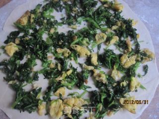 菠菜鸭蛋饼的做法步骤：12