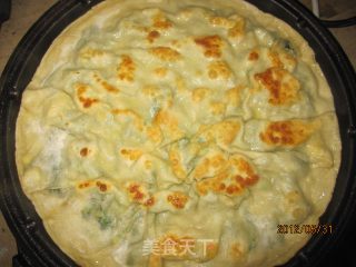 菠菜鸭蛋饼的做法步骤：15