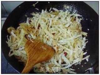 肉丝炒饼的做法步骤：10