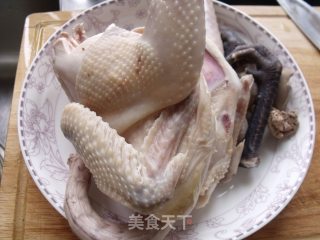 香葱手撕鸡的做法步骤：1