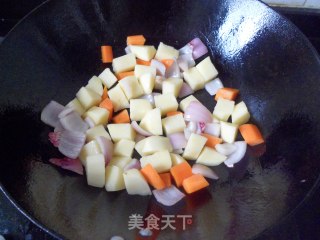 【黄金咖喱鸡排饭】金黄的诱惑挡不住的做法步骤：14