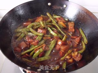 四季豆烧肉的做法步骤：6