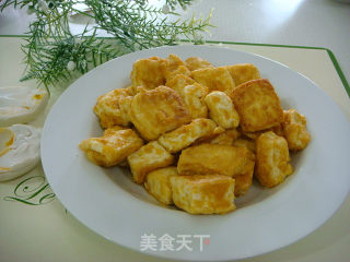 美味“金沙豆腐”的做法步骤：9