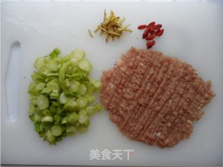猪茸菜心粥的做法步骤：1