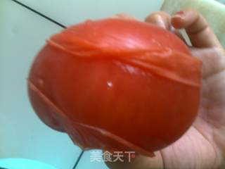 现压面条——西红柿鸡蛋捞面的做法步骤：2