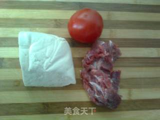 茄汁牛肉酿豆腐的做法步骤：1
