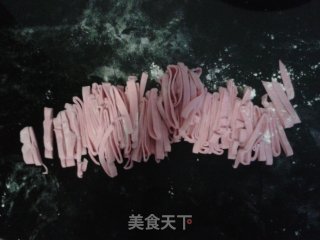 [粉色面条]——纯天然色素的做法步骤：12