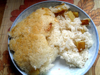 玩转电饭煲——黑椒土豆拌锅巴饭的做法步骤：11