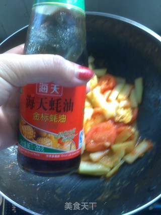 西瓜皮炒西红柿鸡蛋的做法步骤：6