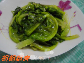 [夏天的菜]-------蒜末生菜！～的做法步骤：4