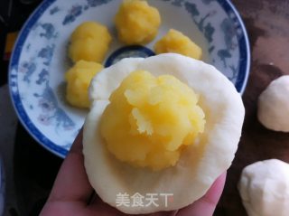 懒人版奶皇包的做法步骤：15